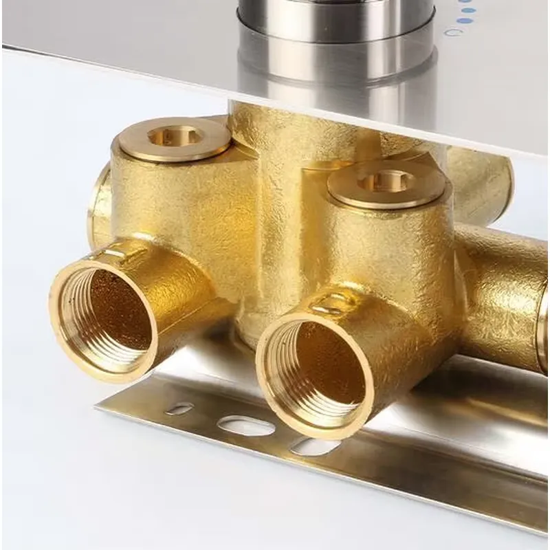 صمام دش حراري نحاسي ثلاثي الات - مراجعة Thermostatic Shower Faucet Valve 3 Way وسعره