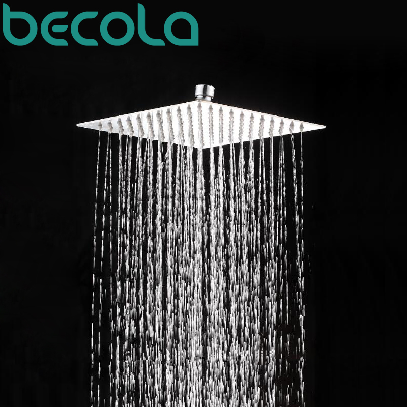 بيكولا 16 بوصة 40cmX40cm مربع  - مراجعة Rainfall Shower Head Ceiling Mount 16 Inch وسعره