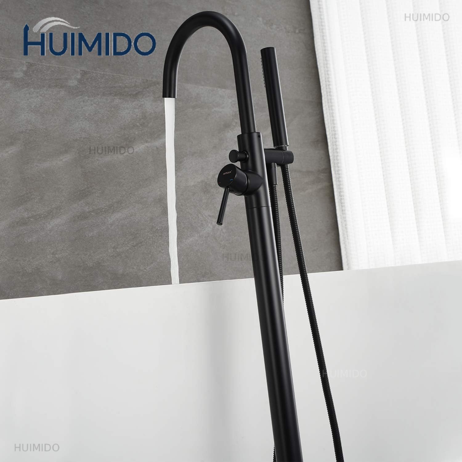 طقم صنبور حوض استحمام روماني م - مراجعة Freestanding Bathtub Filler Faucet Floor وسعره