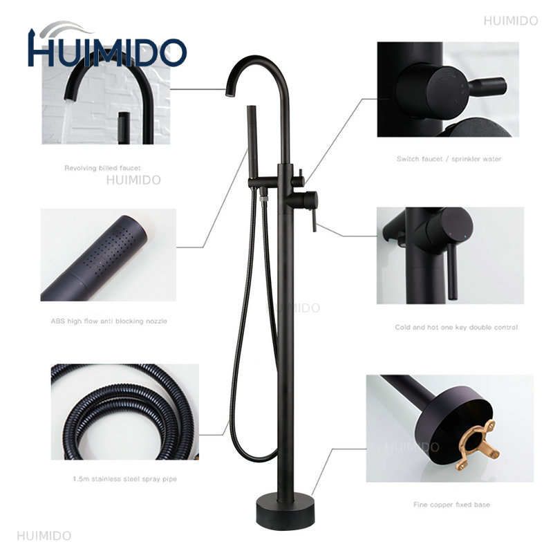 طقم صنبور حوض استحمام روماني م - مراجعة Freestanding Bathtub Filler Faucet Floor وسعره