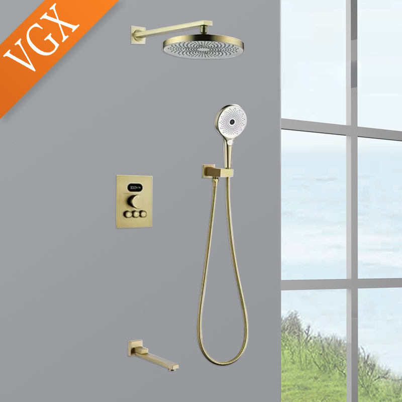 VGX نظام دش ثرموستاتي مخفي مجم - مراجعة Concealed Thermostatic Shower System Set وسعره