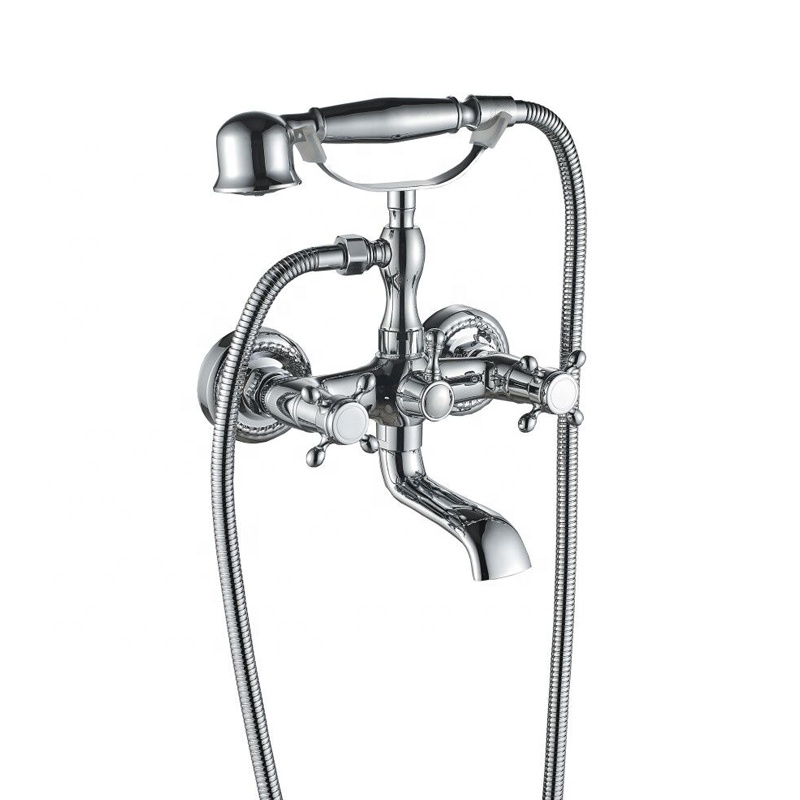 الكلاسيكية خمر نمط مقابض مزدوج - مراجعة Freestanding Bathtub Filler Faucet Floor وسعره