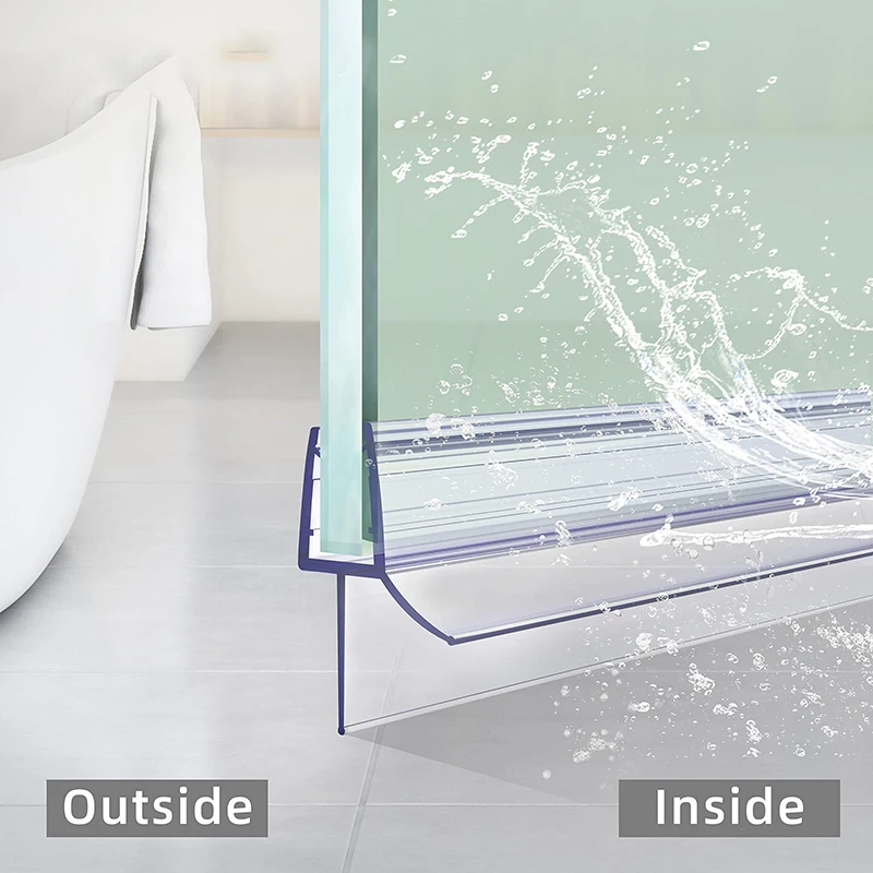 قطعة واحدة، شريط عازل شفاف لأس - مراجعة Shower Door Bottom Seal Strip Sweep وسعره