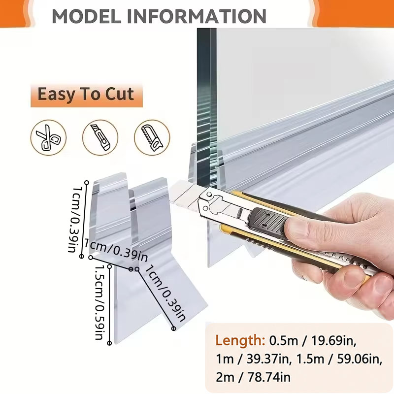 قطعة واحدة، شريط عازل شفاف لأس - مراجعة Shower Door Bottom Seal Strip Sweep وسعره
