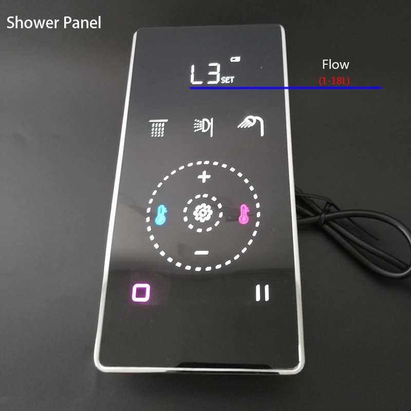 رقمي أسود LED دش تحكم ترموستات - مراجعة Thermostatic Mixing Valve Digital Display وسعره