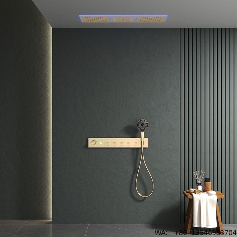 نظام دش حمام عصري من لوسا مع ر - مراجعة Led Rainfall Shower Head Waterfall وسعره