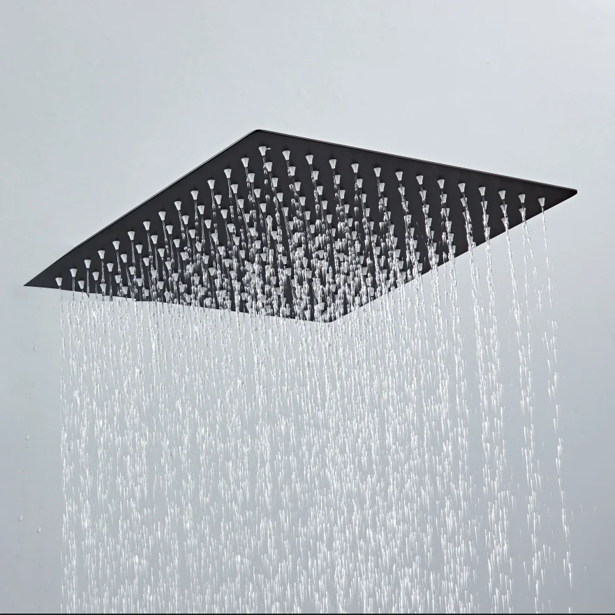 2 مم 16 بوصة اختيار جدار الحما - مراجعة Rainfall Shower Head Ceiling Mount 16 Inch وسعره