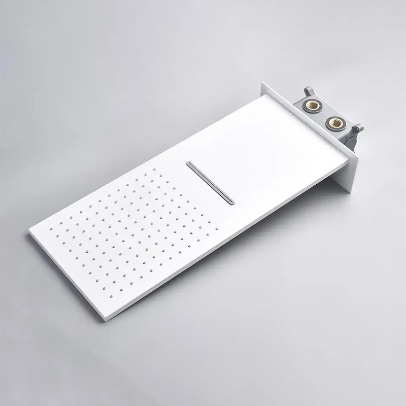 رأس دش ذكي أبيض بتأثير المطر و - مراجعة Led Rainfall Shower Head Waterfall وسعره