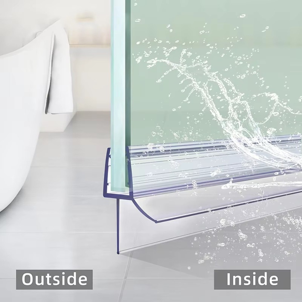 شريط إحكام سفلي لباب الدش، لفج - مراجعة Shower Door Bottom Seal Strip Sweep وسعره