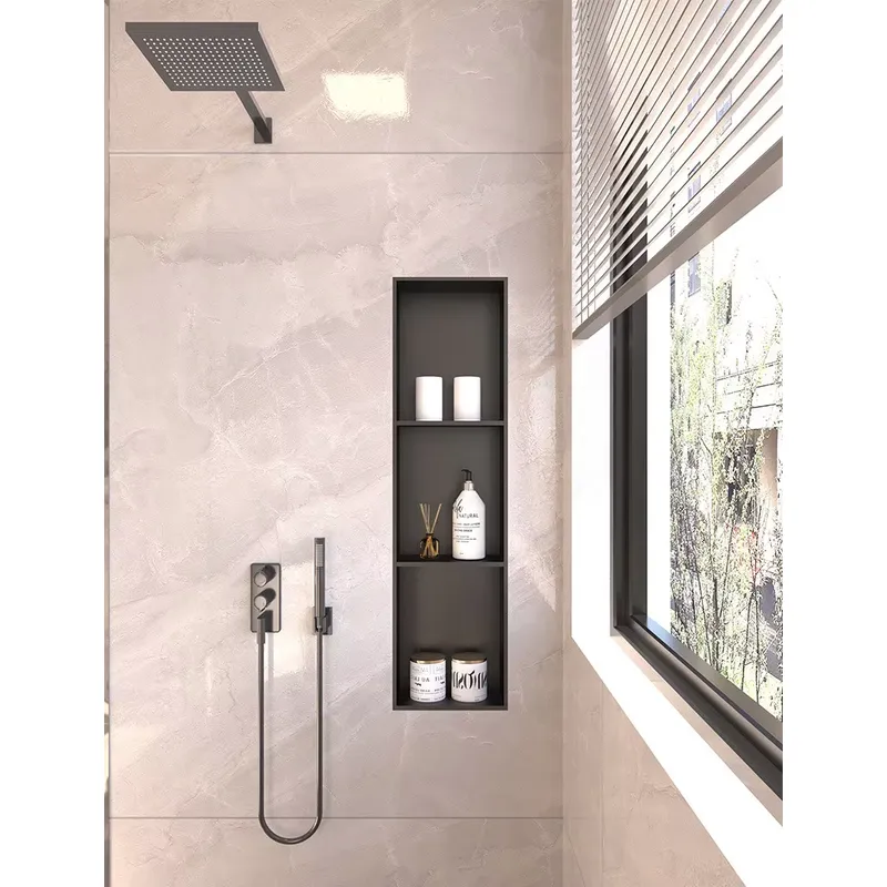 رف حمام مدمج من الفولاذ المقاو - مراجعة Shower Niche Stainless Steel Recessed وسعره