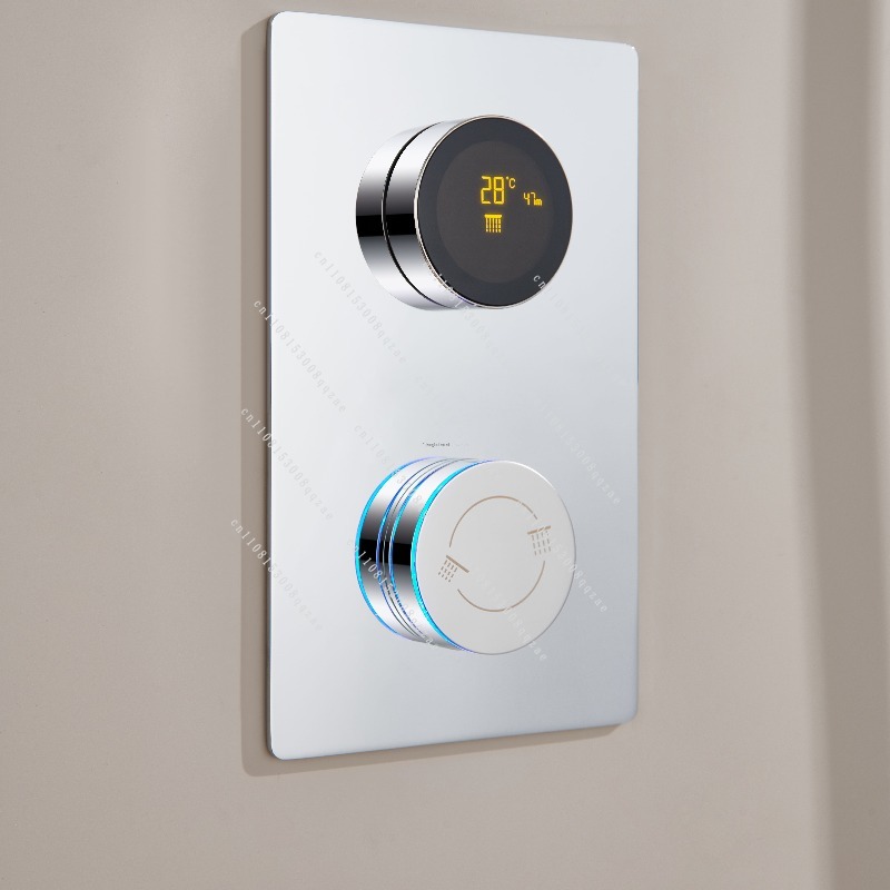 نظام صمام خلاط رقمي حراري للحم - مراجعة Concealed Thermostatic Shower System Set وسعره