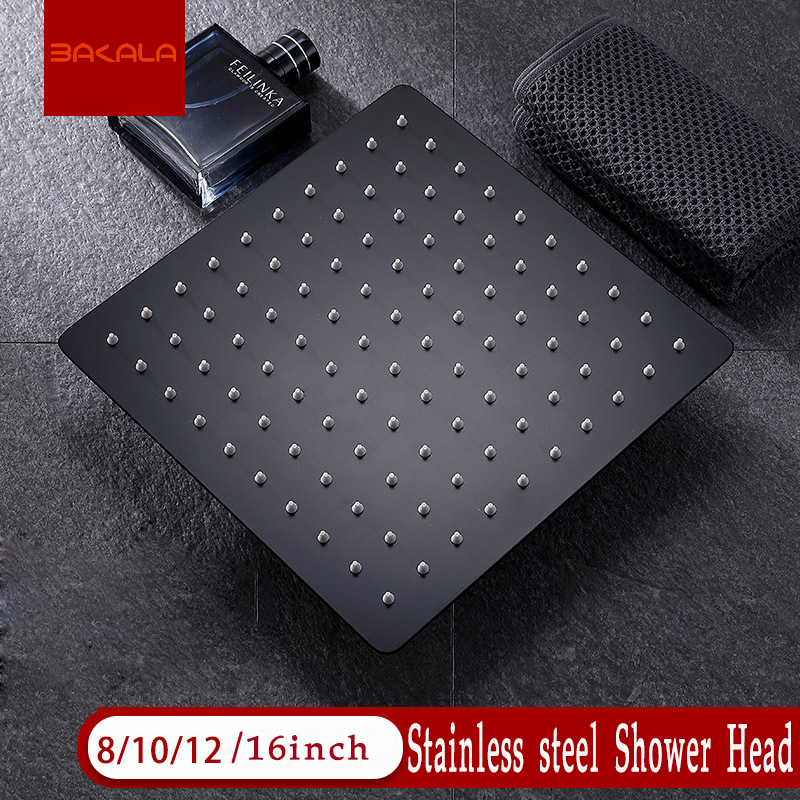 رؤوس دش رفيعة للغاية من الفولا - مراجعة Rainfall Shower Head Ceiling Mount 16 Inch وسعره