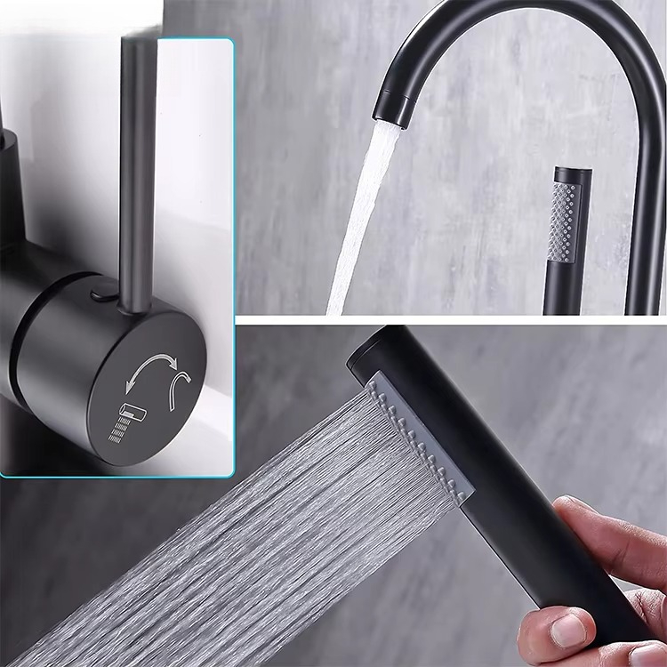 خلاط دش حوض استحمام قائم بذاته - مراجعة Freestanding Bathtub Filler Faucet Floor وسعره