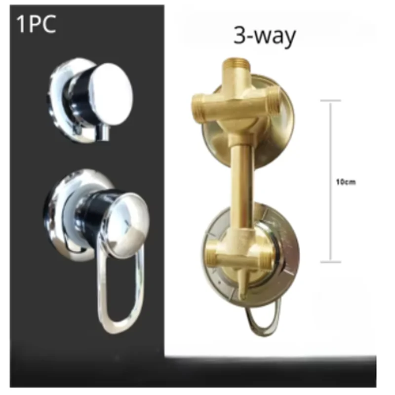 2/3/4/5 طريقة دش التبديل التحك - مراجعة Thermostatic Shower Faucet Valve 3 Way وسعره