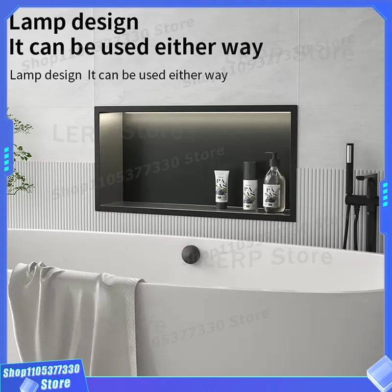 رف حمام مدمج من الفولاذ المقاو - مراجعة Shower Niche Stainless Steel Recessed وسعره