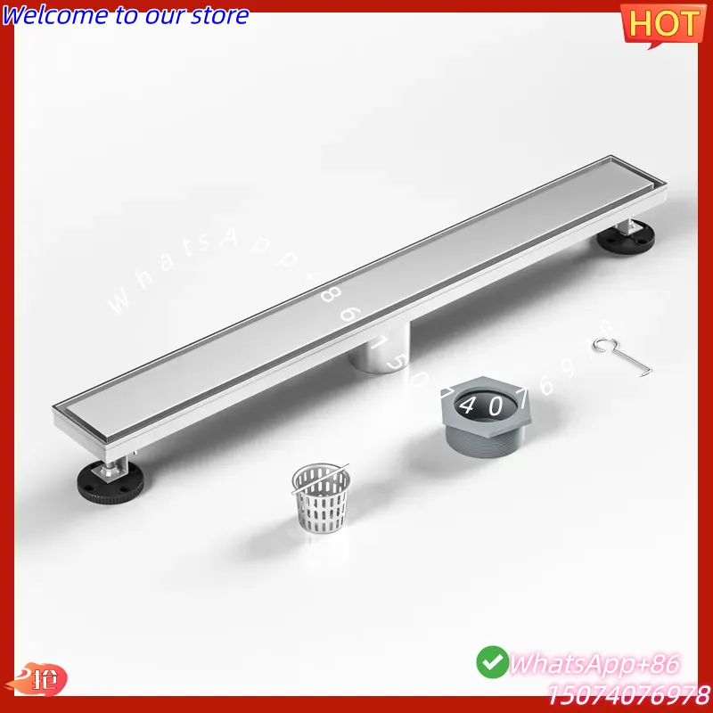 مصرف دش خطي جديد لسوق الولايات - مراجعة Linear Shower Drain Stainless 304 Tile In وسعره
