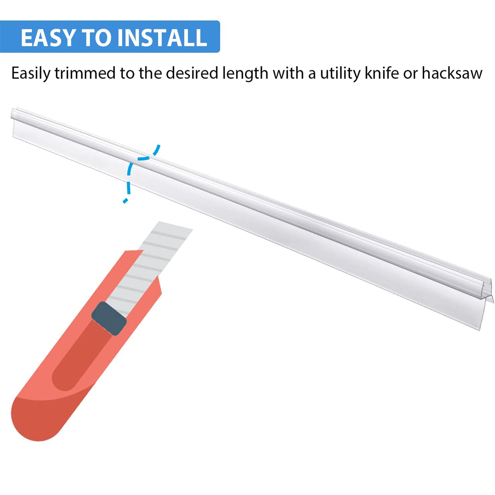حمام دش شاشة الباب شريط عازل ب - مراجعة Shower Door Bottom Seal Strip Sweep وسعره