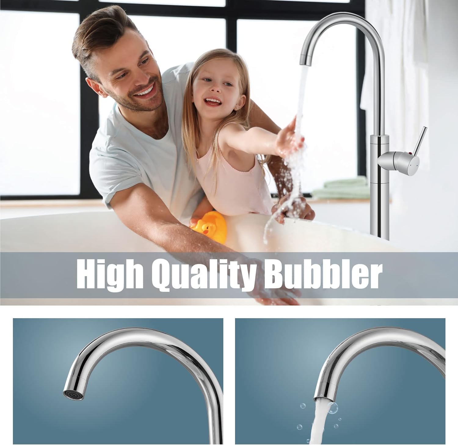 ZAPPO قائما بذاته صنبور حوض اس - مراجعة Freestanding Bathtub Filler Faucet Floor وسعره